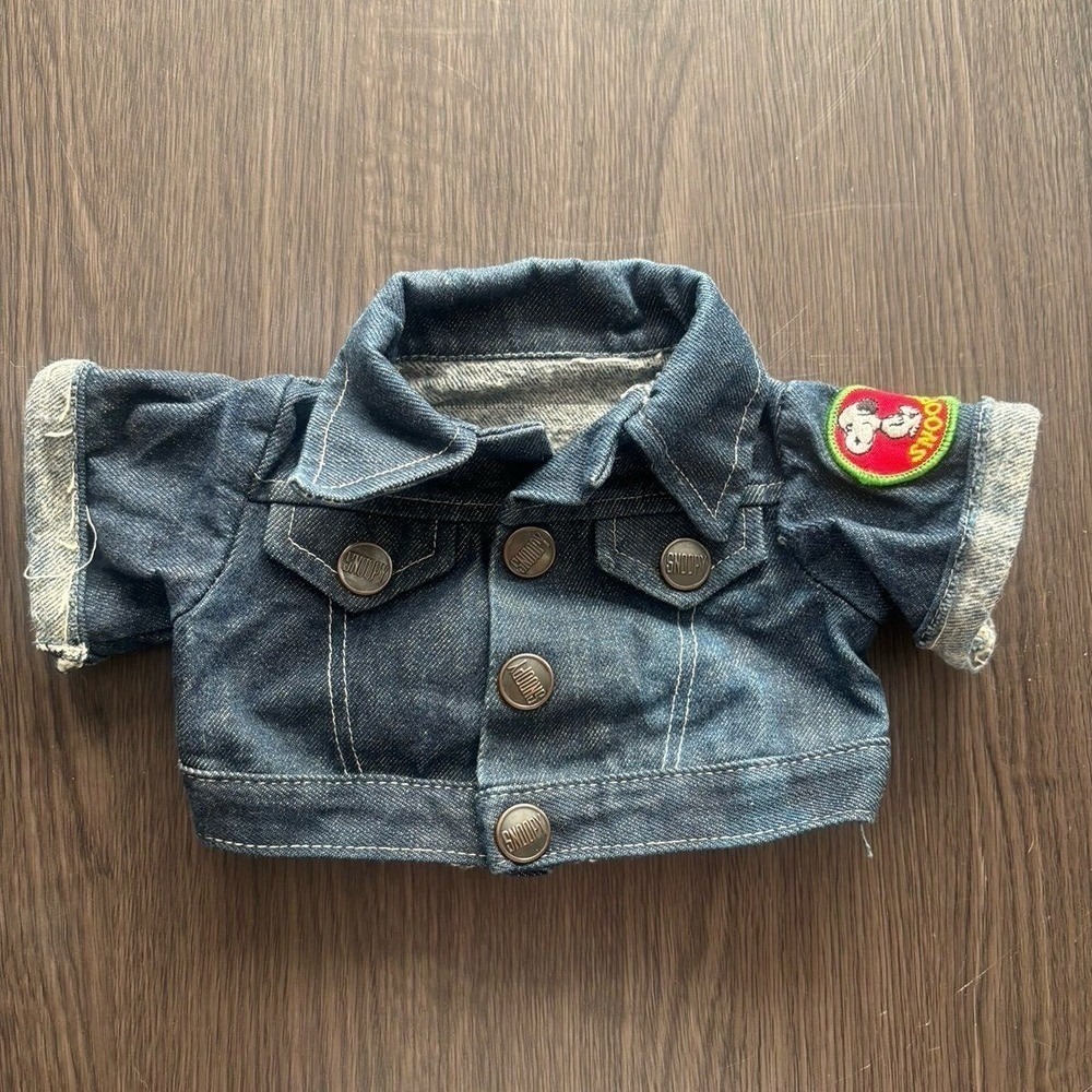 Snoopy‎ Denim Jacket  For Toy Plush Teddy Bear Doll Clothes